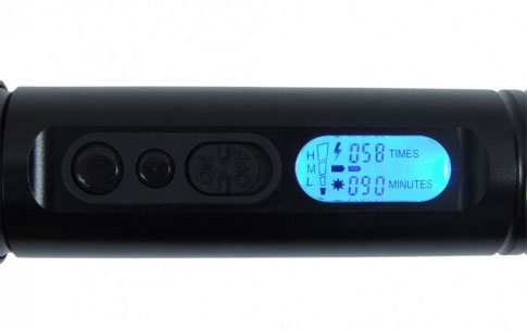 The ZAP Enforcer stun gun features a digital readout